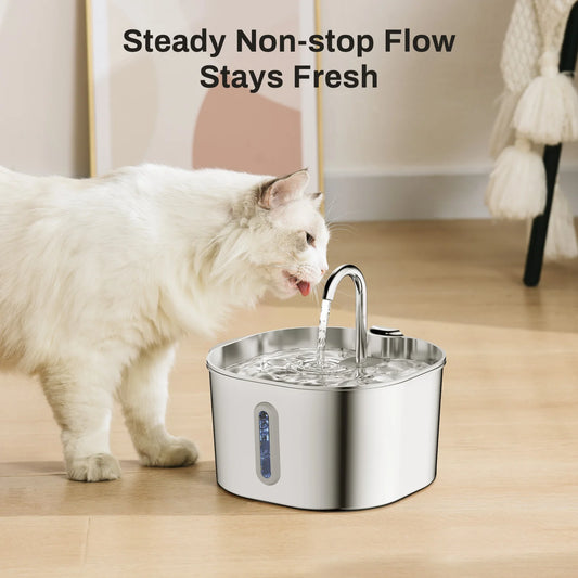 Cat automatic water distributor, stainless steel pet water feeder, USB dog water distributor, pet automatic water distributor