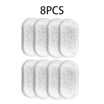 Pawrify eight white filter cartridges on a white background with '8PCS' text above.